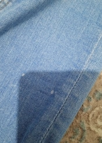 Kadın Mavi Elastik Denim Pantolon - Görsel 3