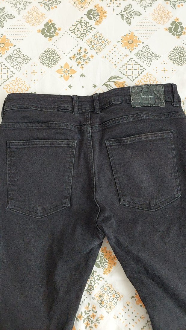 Erkek Gri Düğmeli Pantolon - Görsel 4