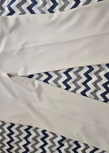 Beyaz Kadın Kumaş Pantolon - Görsel 2