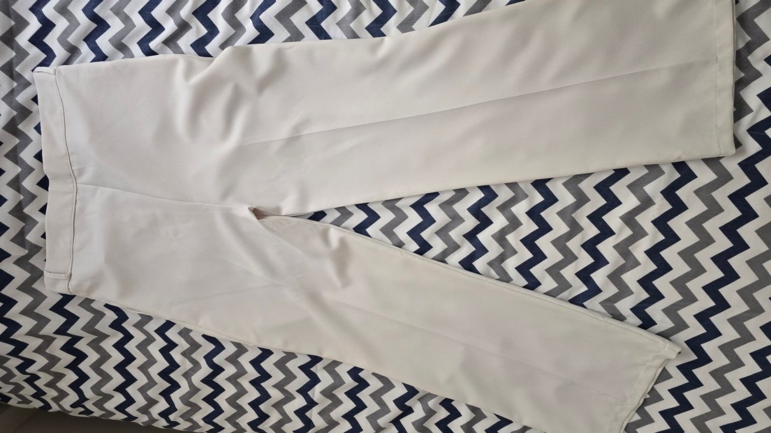 Beyaz Kadın Kumaş Pantolon - Görsel 2