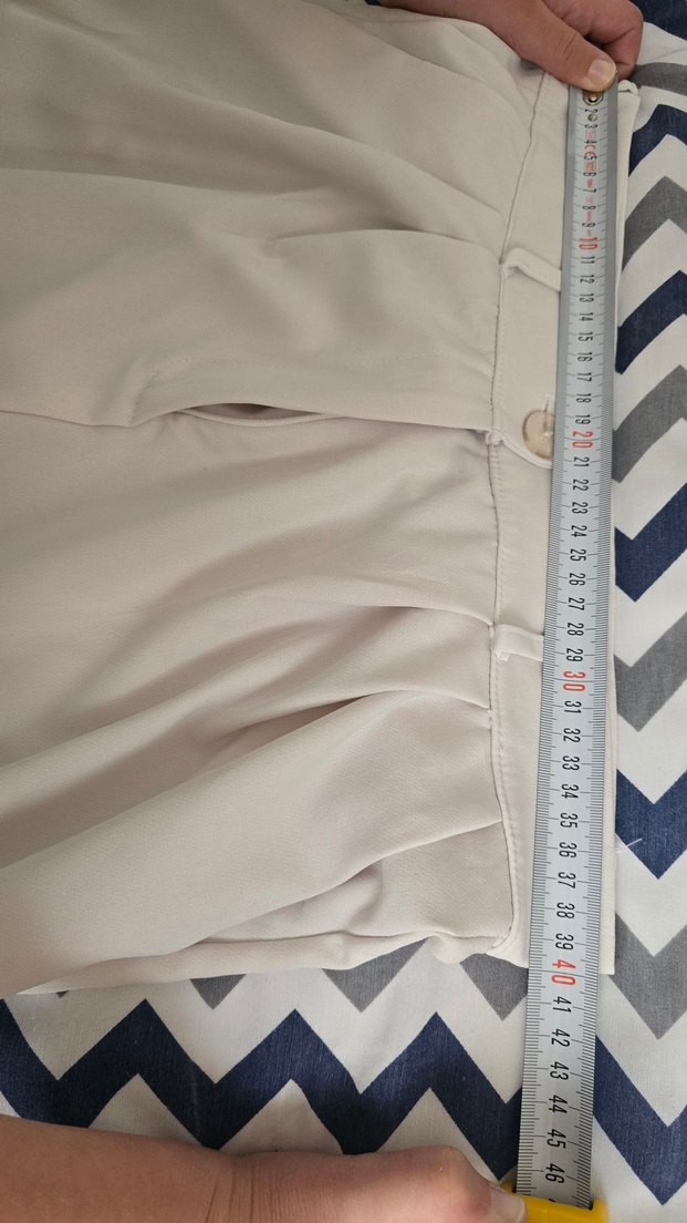 Beyaz Kadın Kumaş Pantolon - Görsel 3