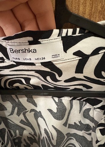 Zebra Desenli Uzun Kollu Mini Bluz - Görsel 2