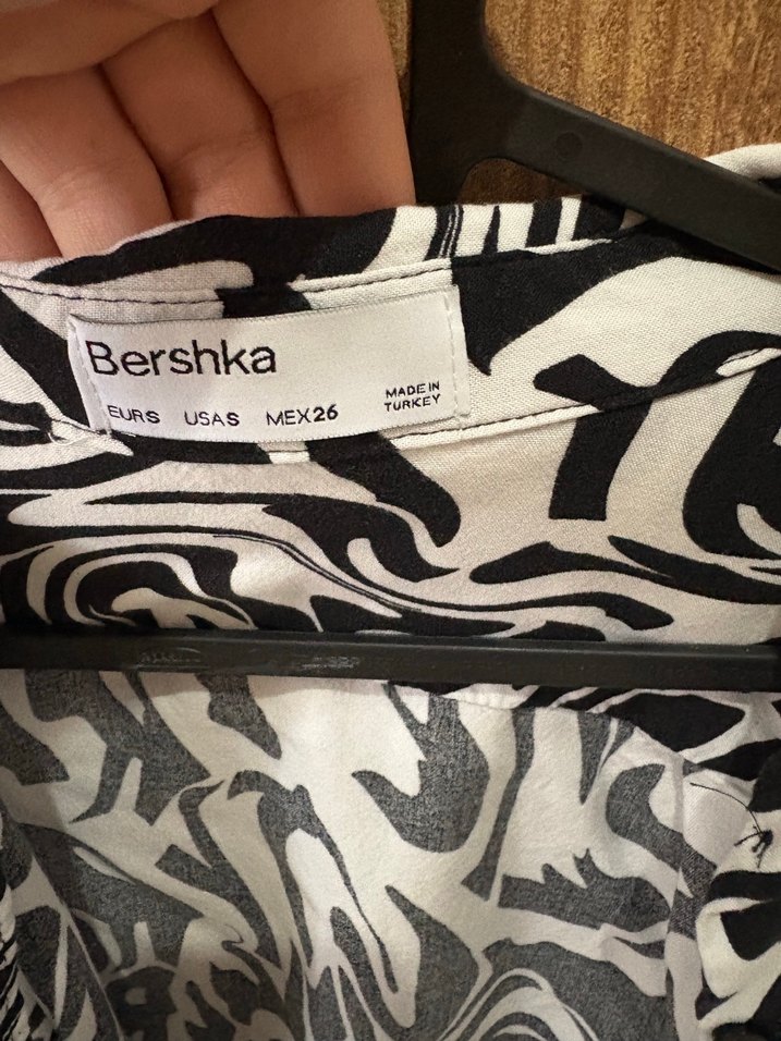 Zebra Desenli Uzun Kollu Mini Bluz - Görsel 2