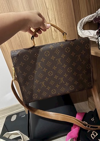 Klasik Bohem Kahverengi Deri Kadın Çanta - Görsel 2