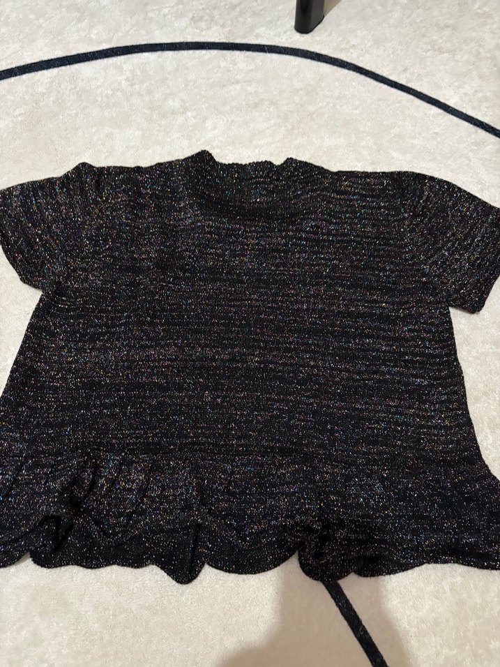 Kadın Gri Örgü Salaş Kazak - Görsel 3