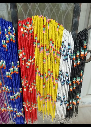 boncuk papatya el işi gözlük ipi