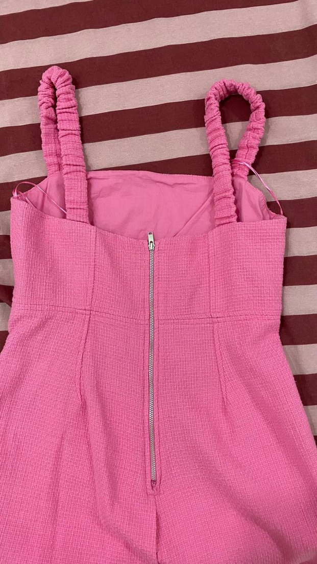 Bershka mini pembe tulum - Görsel 2