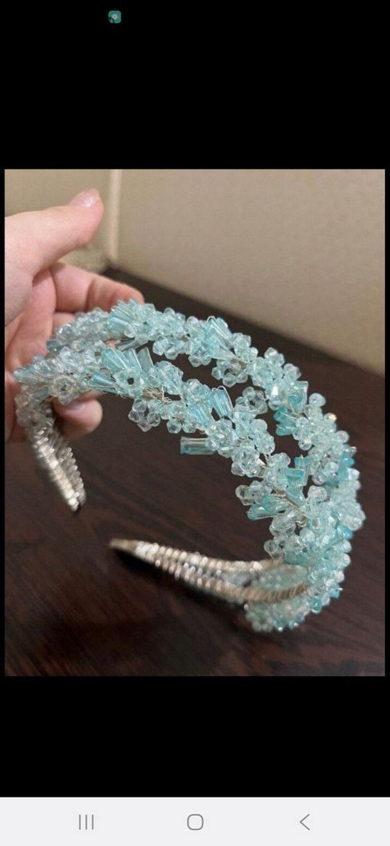 Turkuaz Straplez Uzun Abiye Elbise - Görsel 5