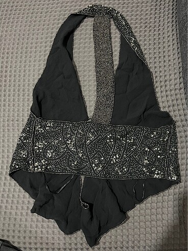 Zara zw collection boncuklu yelek