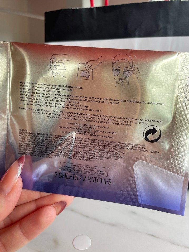Shiseido göz maskesi - Görsel 3