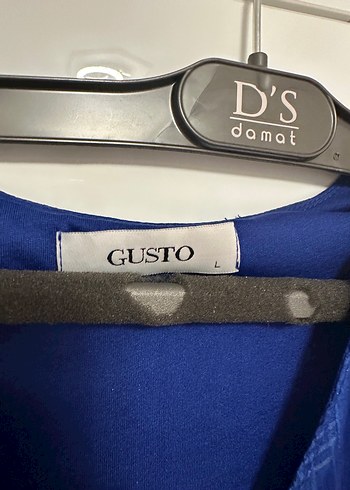 Gusto Mor Pilili Uzun Elbise