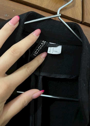 Siyah Midi Boy Fermuarlı Ceket - Görsel 4