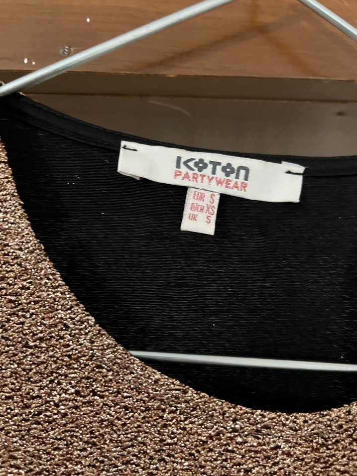 Drapeli Kahverengi Midi Abiye Elbise - Görsel 4