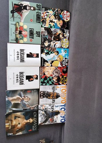 Çeşitli Manga ve Çizgi Roman Kitapları Seti