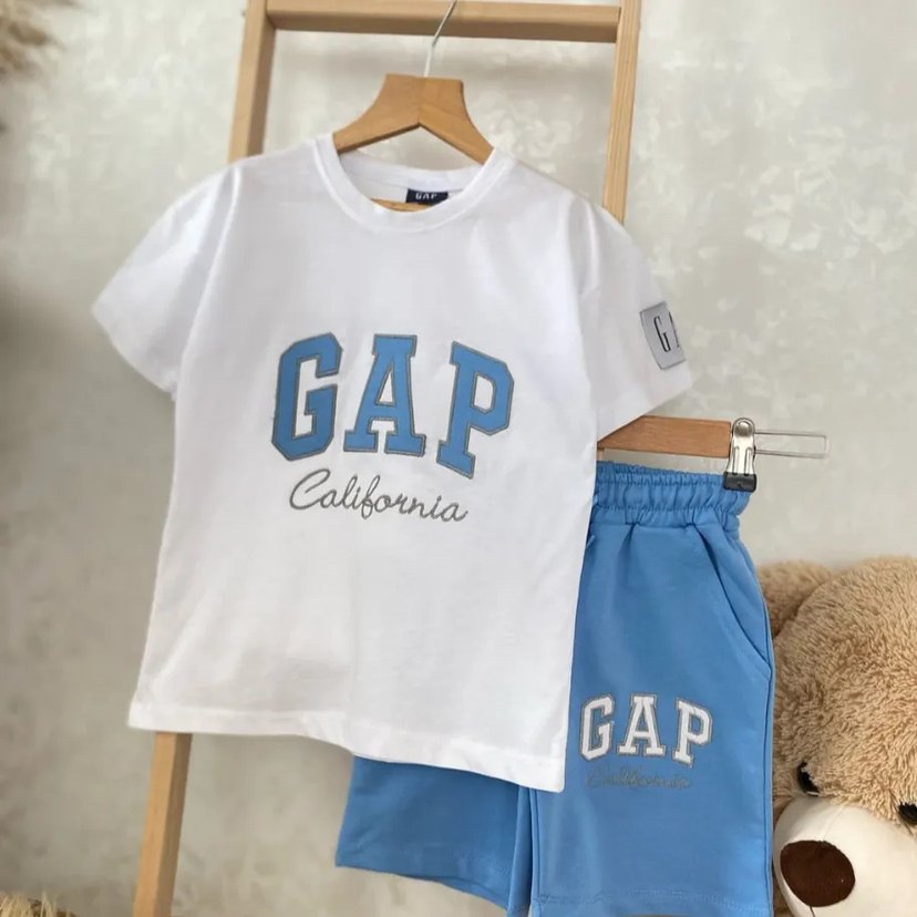 Koyu Kırmızı GAP Baskılı Erkek Eşofman Takımı - Görsel 3