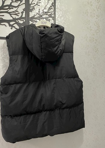 Kadın Siyah Fermuarlı Midi Yelek - Görsel 2