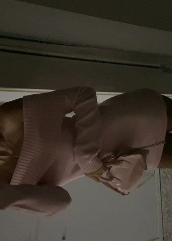 Pembe Mini Fitilli Yarım Balıkçı Kadın elbise