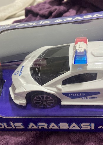 Beyaz Oyuncak Polis Arabası - Görsel 3