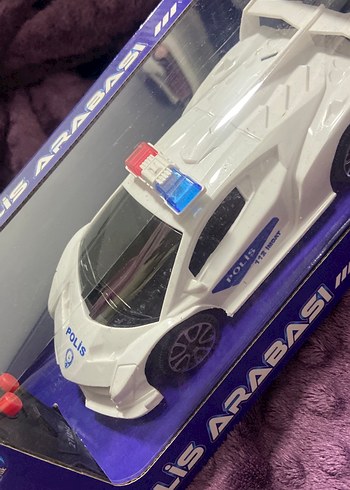 Beyaz Oyuncak Polis Arabası - Görsel 2