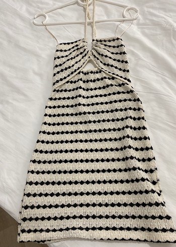 xs Beden çeşitli Renk Pull and Bear Çizgili Elbise