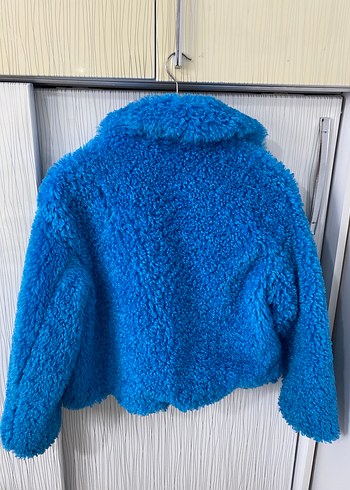 Zara Zara Mavi Peluş Kürk