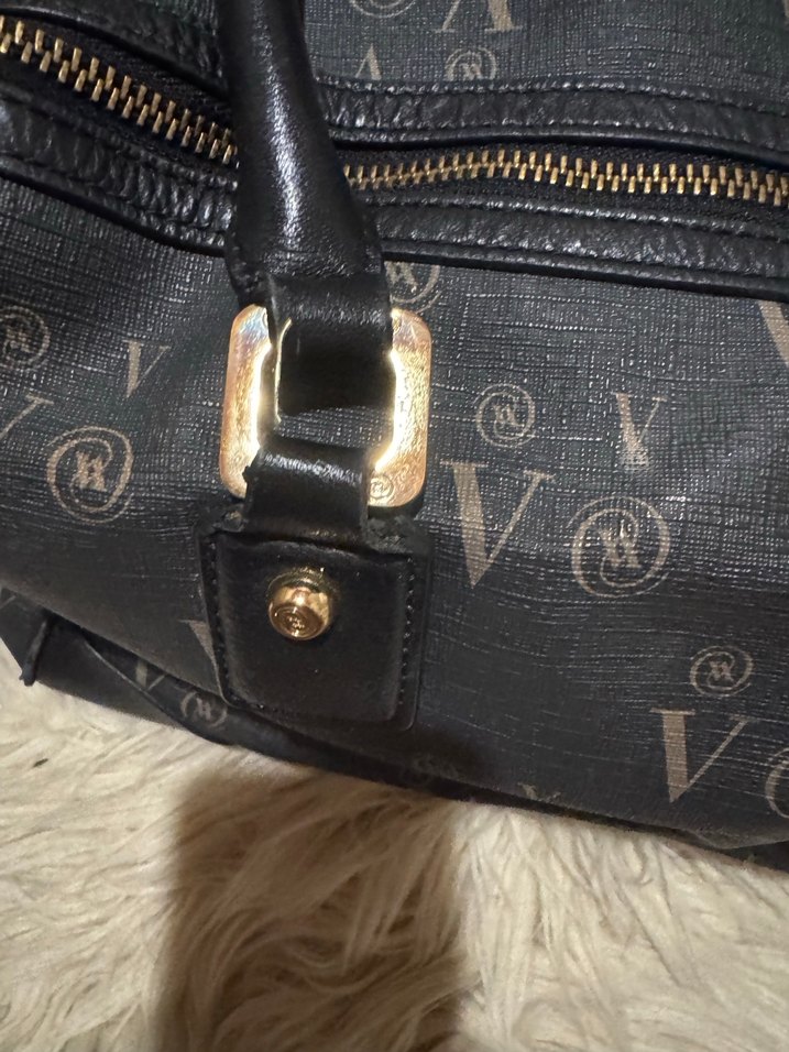 Vakko Siyah Deri Kadın Çanta - Görsel 3