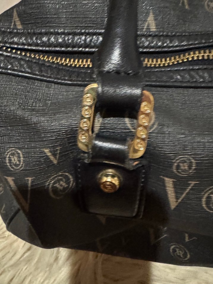 Vakko Siyah Deri Kadın Çanta - Görsel 4