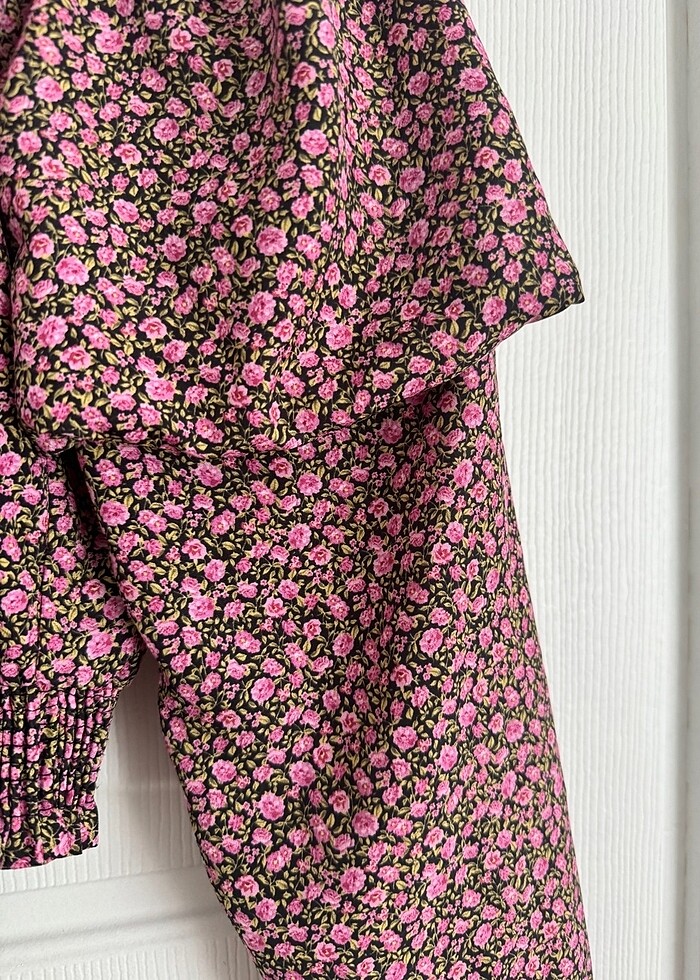 Zara çiçek detaylı gömlek - Görsel 4