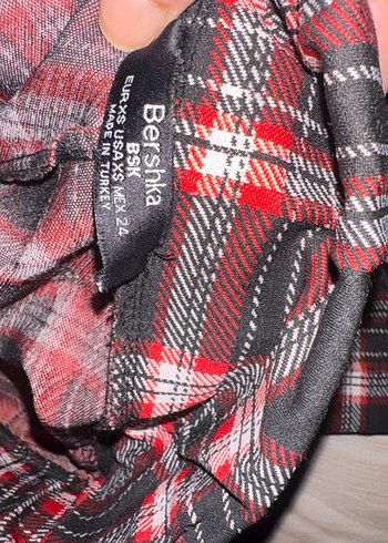 Kadın Çok Renkli Kareli Kumaş Pantolon - Görsel 4