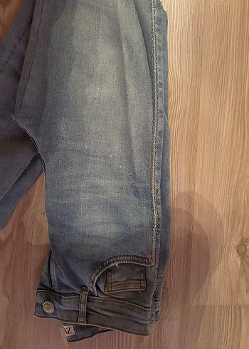 Kadın Gri Midi Boy Dar Kesim Kot Pantolon - Görsel 2