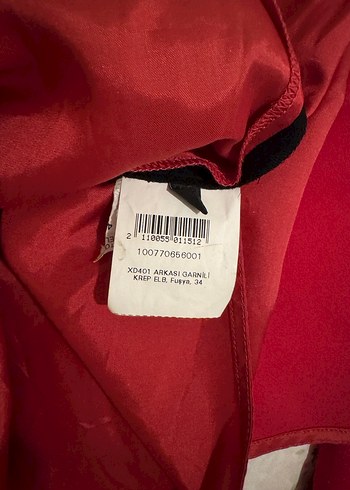 Fuşya Yüksek Yakalı Midi Kadın elbise - Görsel 5