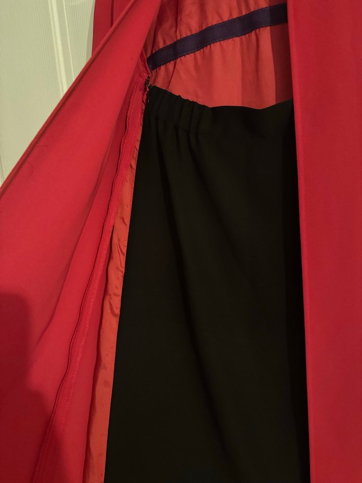 Fuşya Yüksek Yakalı Midi Kadın elbise - Görsel 4