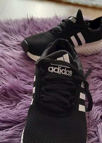 Adidas Siyah Elastik Bağcıklı Spor Ayakkabı - Görsel 2