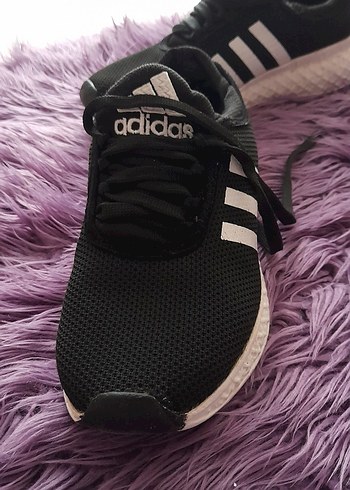 Adidas Siyah Elastik Bağcıklı Spor Ayakkabı - Görsel 4