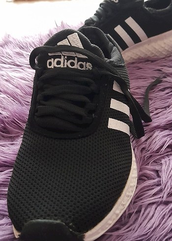 Adidas Siyah Elastik Bağcıklı Spor Ayakkabı - Görsel 3