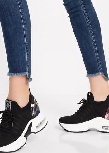 spor ayakkabı guja yüksek taban topuklu ayakkabı - Görsel 3