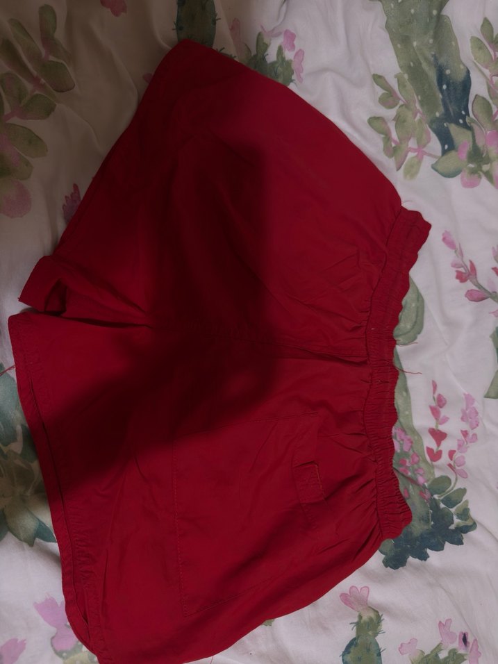 Düğmeli Kırmızı Erkek Deniz Şort - Görsel 4