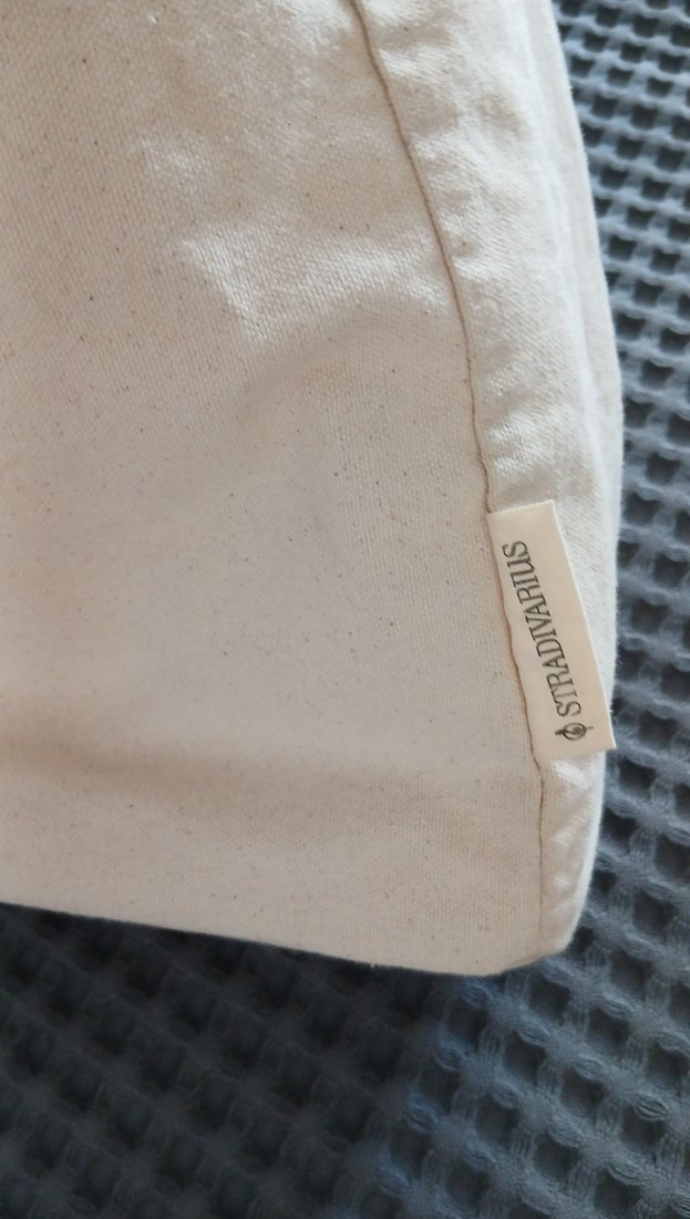 Stradivarius Keten Bej Kadın Çanta - Görsel 3