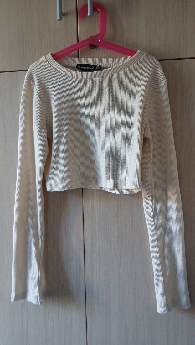 Kadın Beyaz Basic Triko - Görsel 2