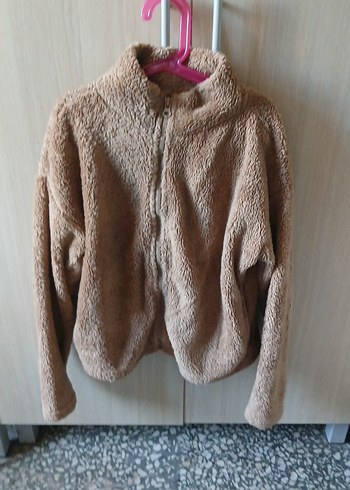 Bej Peluş Kadın Ceket
