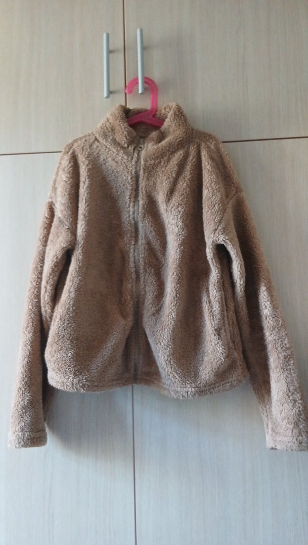 Bej Peluş Kadın Ceket - Görsel 2