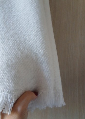  Beden Kadın Beyaz bordo 2li Rahat Drape Şal