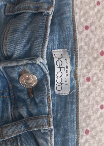 Defacto Skinny Jean Mavi Kadın  Boy Denim Pantolon - Görsel 4