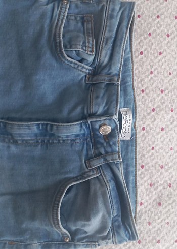 Defacto Skinny Jean Mavi Kadın  Boy Denim Pantolon - Görsel 3