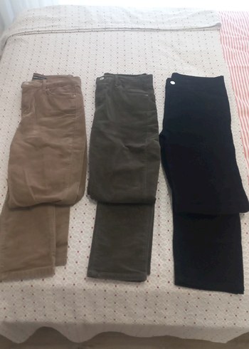 Kadife Straight pantolonlar - Görsel 7