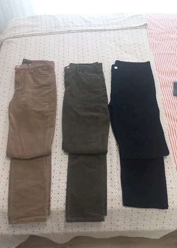 Kadife Straight pantolonlar - Görsel 3