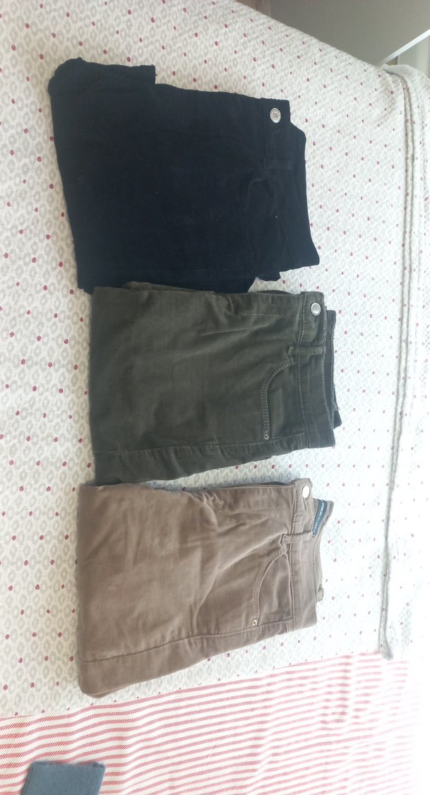 Kadife Straight pantolonlar - Görsel 2