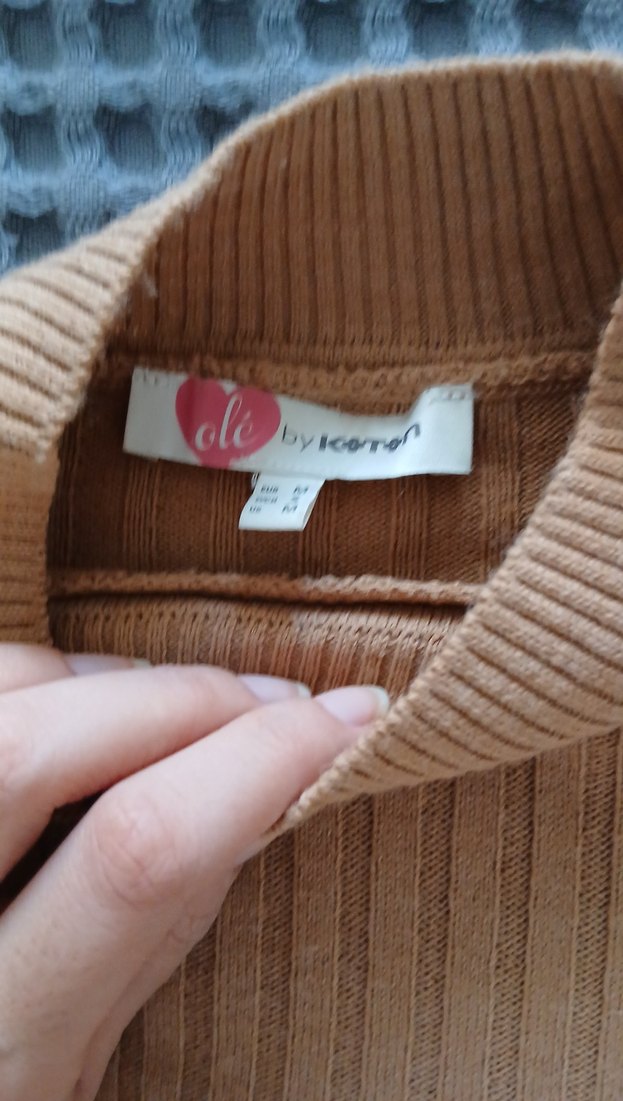 koton Bej Kadın Balıkçı Yaka Triko Kazak - Görsel 4