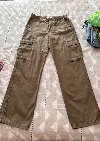 Beli Kemerli Rahat Kesim Kadın Keten Pantolon