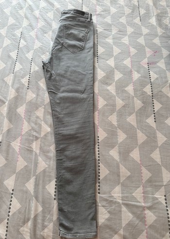 l Beden gri Renk Gri Normal Boy Kadın Denim Pantolon
